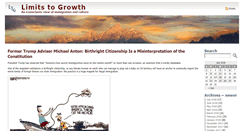 Desktop Screenshot of limitstogrowth.org